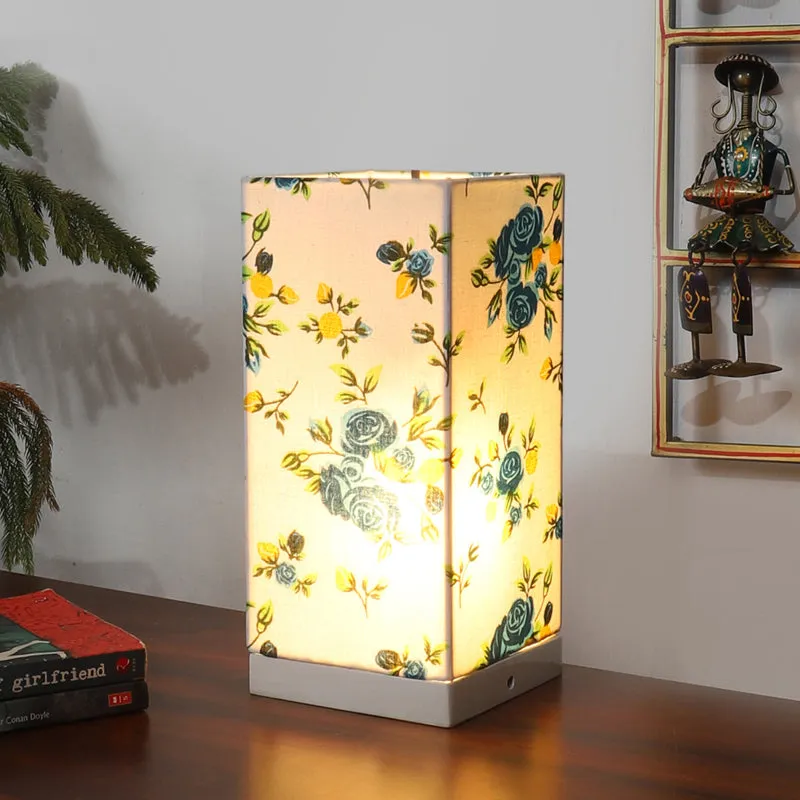 Fleur Edge Cotton Table Lamp - Multicolor media 2
