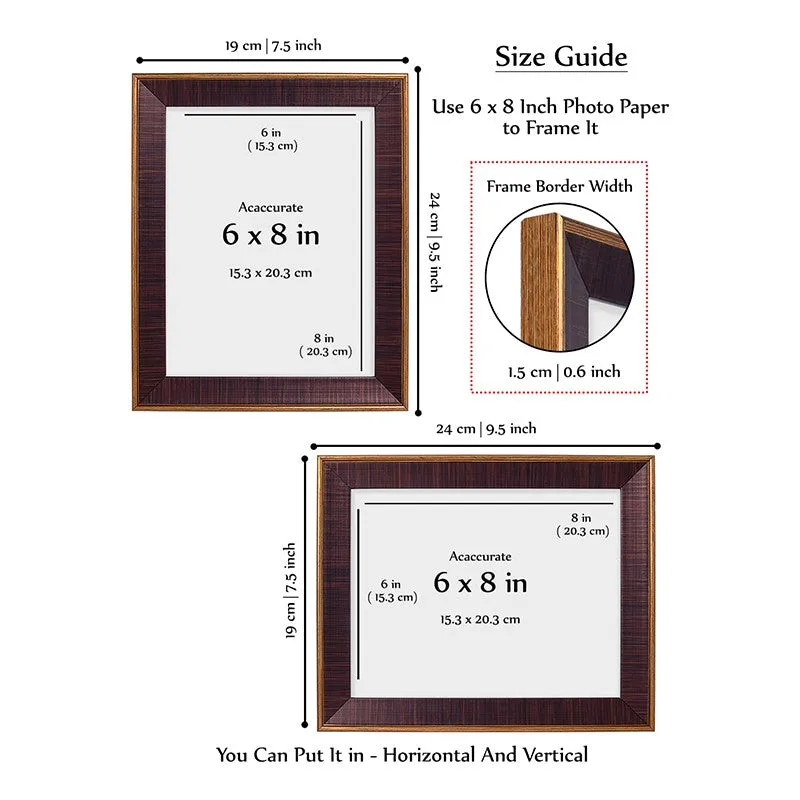 Elegant Vintage Style PVC Photo Frame - Maroon media 10