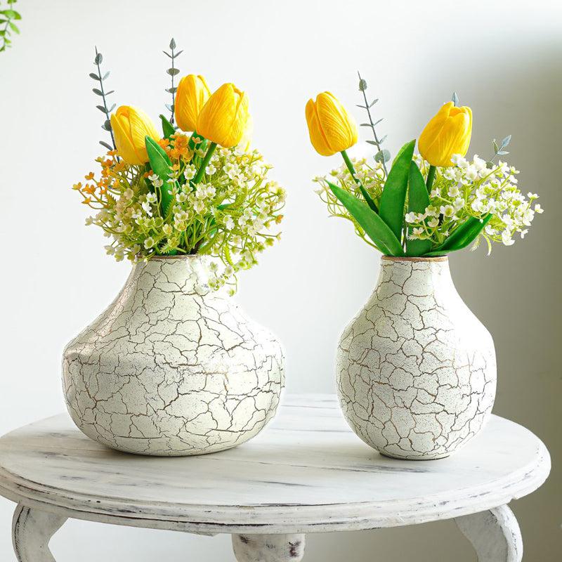 Cramery Metal Vase - Set Of Two media 4