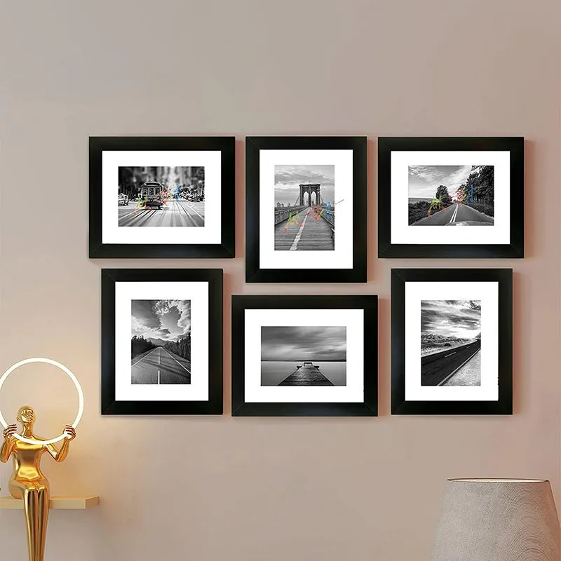 Willow World Rectangle Photo Frame (Black) - Set Of Six media 3