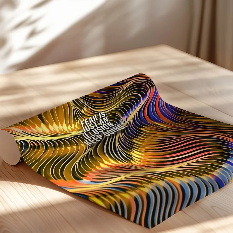Vibrant Waveforms Wall Poster media 7