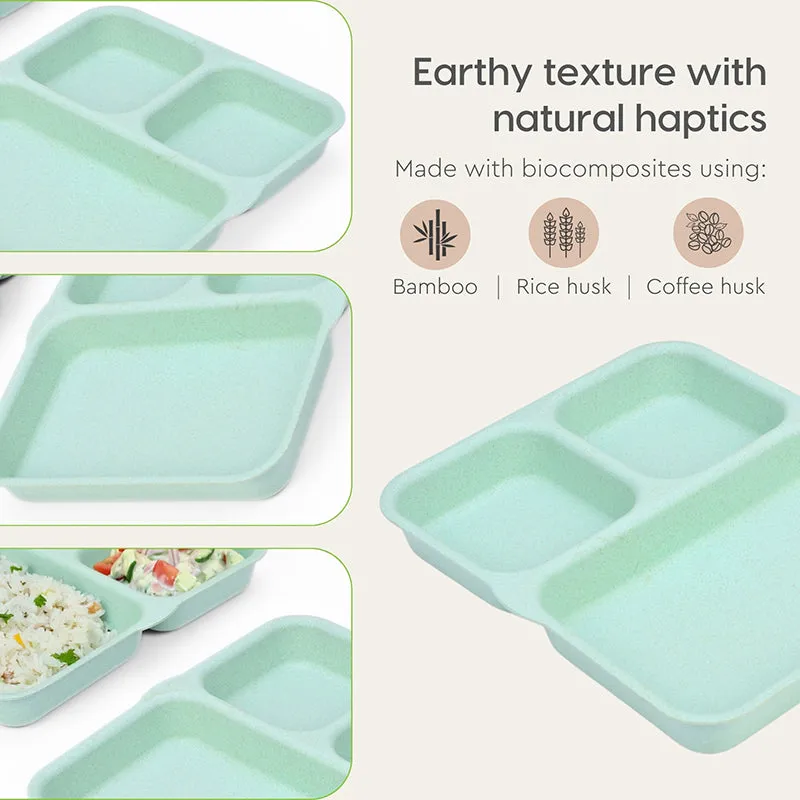 Leaflet Sectioned Dinner Plate - Set Of Four media 4
