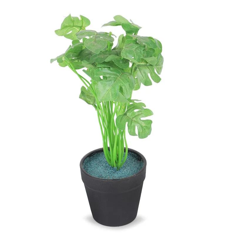 Neonix Monstera Artificial Plant With Plastic Pot - 0.8 Feet media 5
