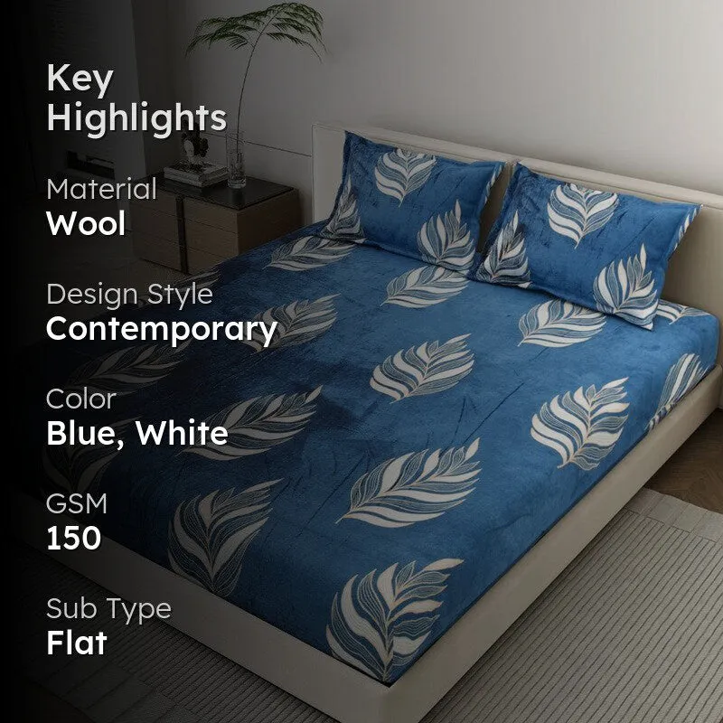 RoyalLeaf Woolen Bedsheet - 150 GSM media 2