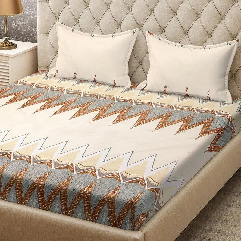 Ziggy Ethnic Bedsheet - 180 GSM media 1