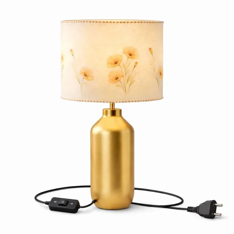 Verona Aura Cotton Table Lamp - Yellow media 4