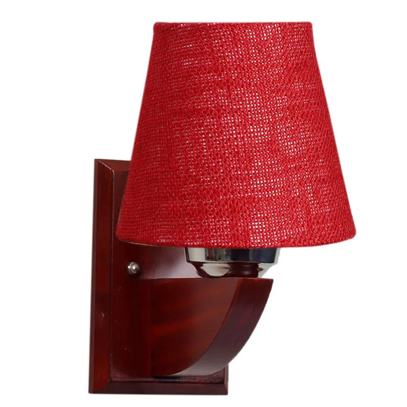 Berry Conical Wooden Wall Lamp media 5