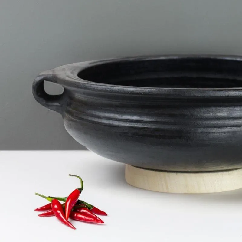Dilaab Urali Clay Pot Black 1000 mL / 8 Inches media 4