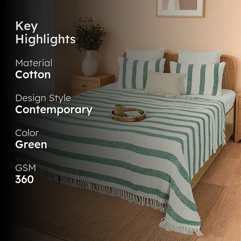 Zeyna Ease Cotton Bedcovers - Green media 2