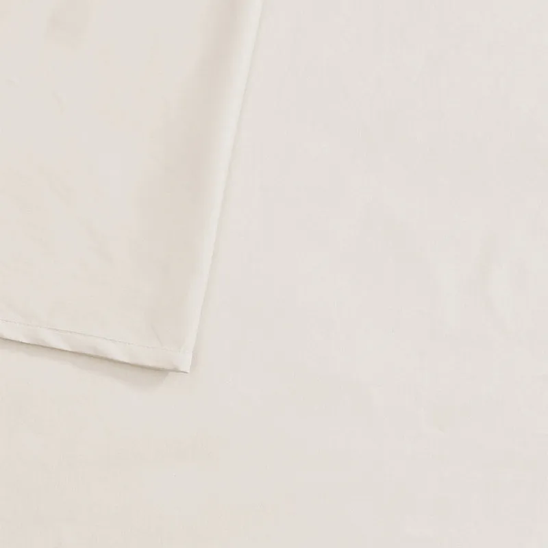 Blanqa Solid Cotton Bedsheet (White) - 300 TC media 5