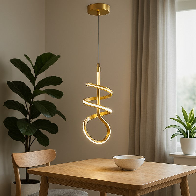Helix Light Metal Ceiling Lamp