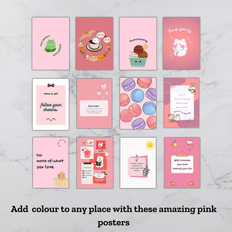 Pink Pastries Wall Poster - Set Of Twelve media 5