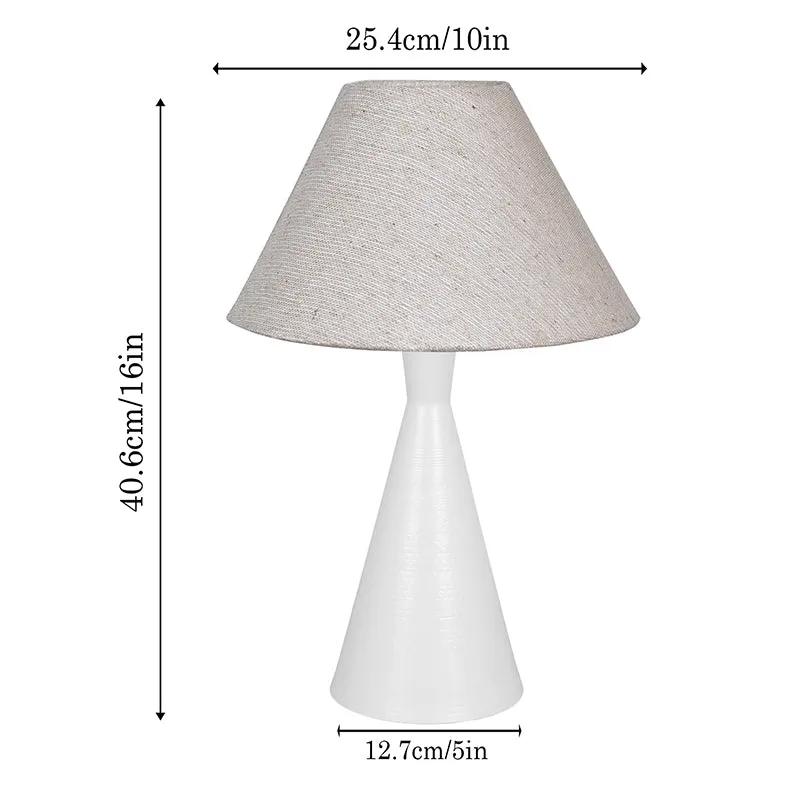 Neux Metal Table Lamp - Beige,White media 5