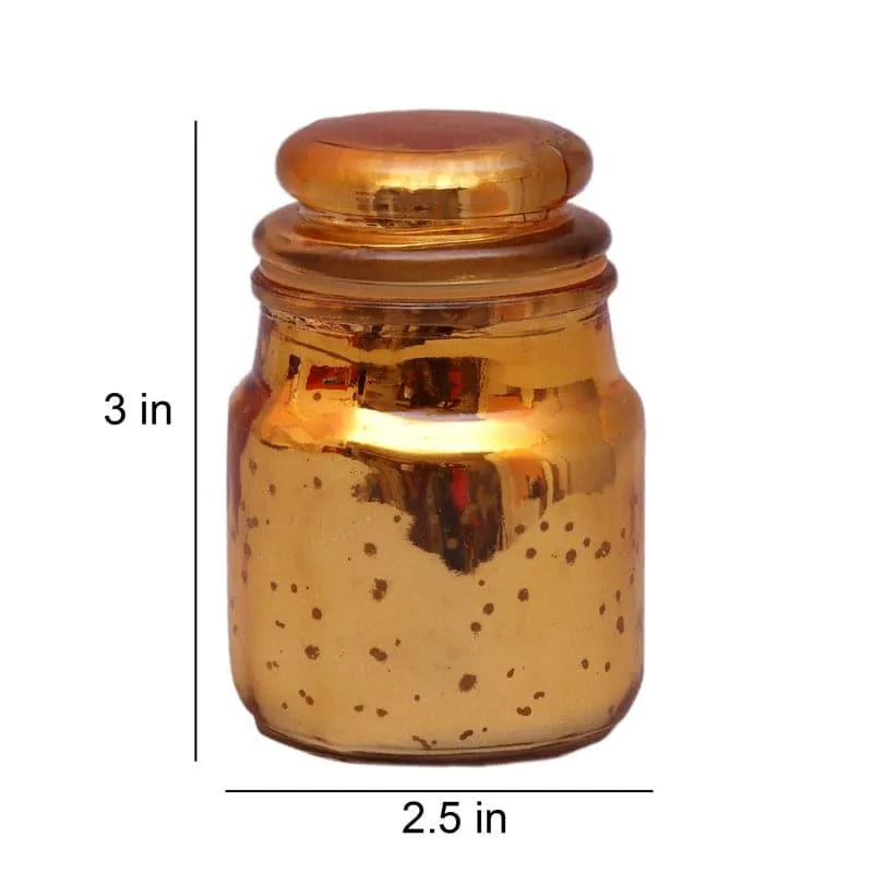 Tarusha Tealight Candle Holder (Gold) - Set Of Four media 5