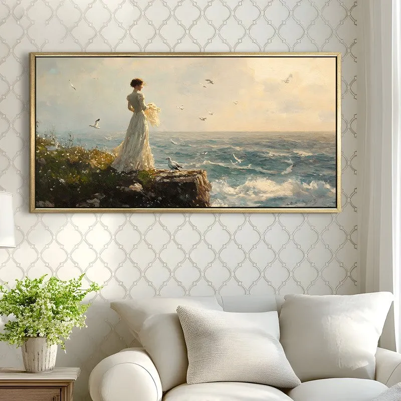 Drift of Dawn Canvas Wall Painting With Frame media 4