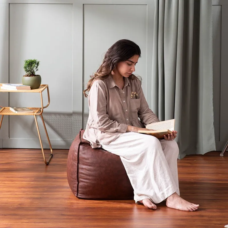 Clean Lines Pouffe - Brown media 5