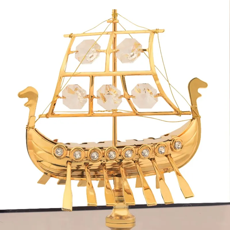 Gilded Majesty 24K Gold Plated Mild Steel Showpiece media 5