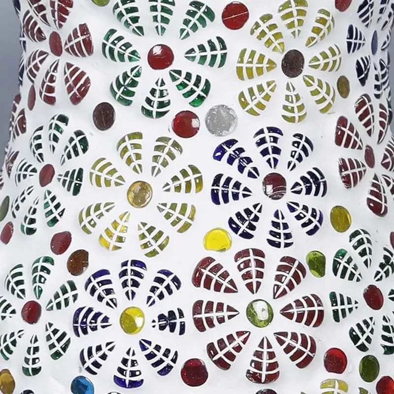 Fiery Florals Glass & Metal Wall Lamp media 7