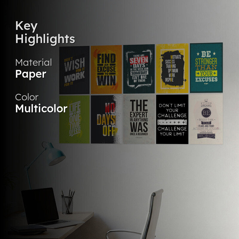 Motivate & Inspire Wall Poster - Set Of Ten media 2