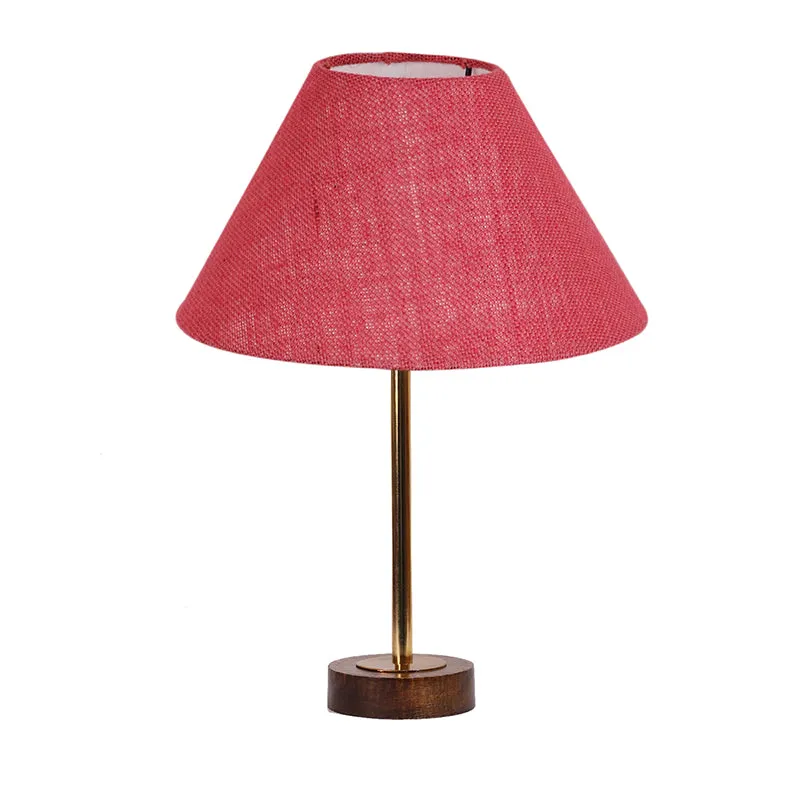 Sienna II Rodin Wooden Table Lamp - Pink,Gold,Brown media 4