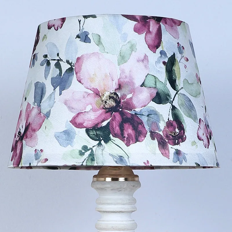 Lumikko Coil Printed Mango Wood Table Lamp - Multicolor media 4