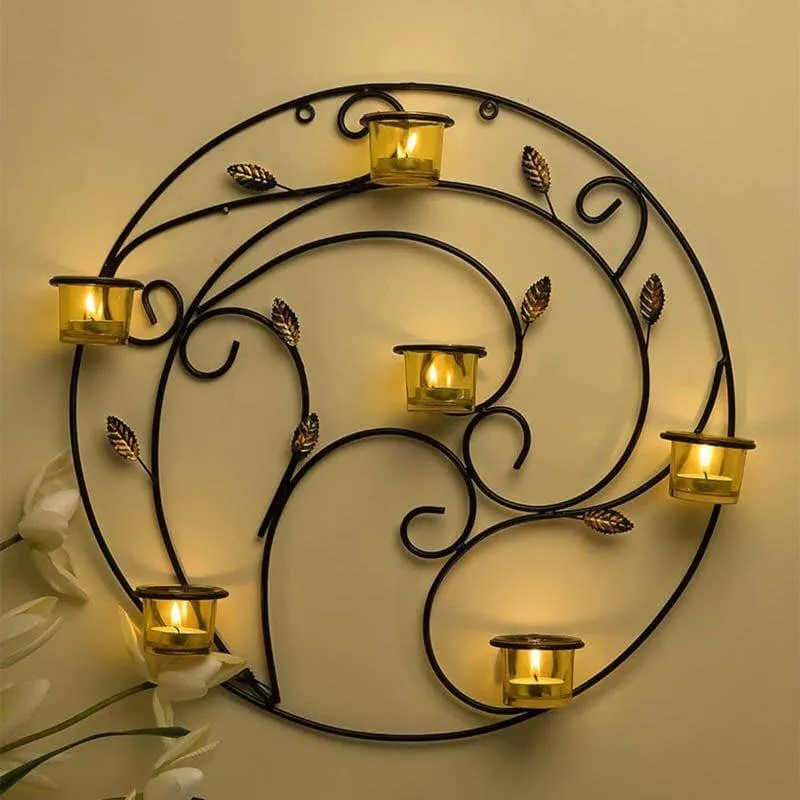 Spiral Twig Candle Holder - Yellow media 1