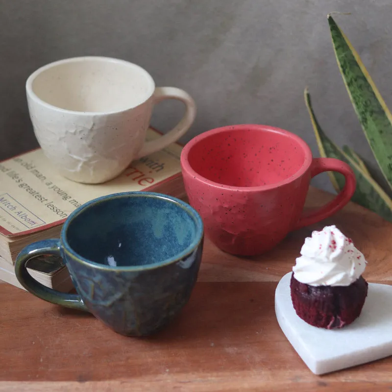 Meva Ceramic Tea Cup (230 mL Each) - Set of Three media 1