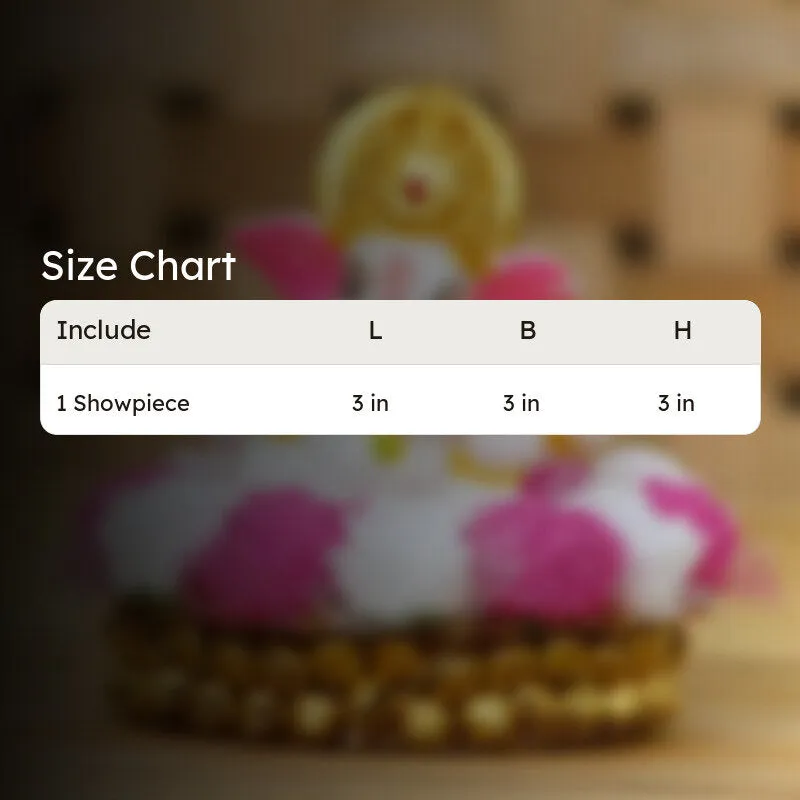Size chart image for Lord Ganesha tealight holder