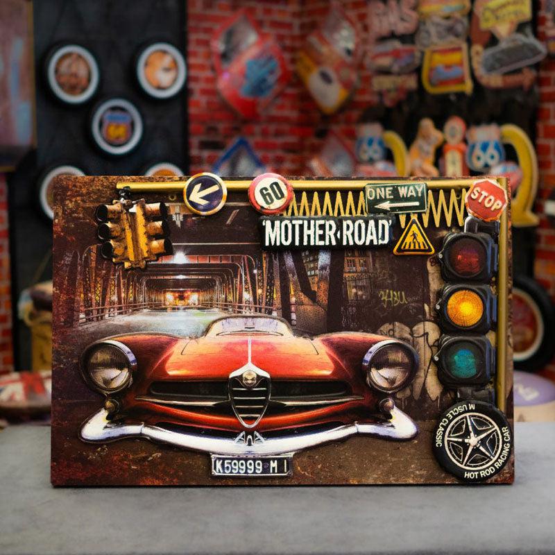 Alfa Romeo Wood & Metal Wall Accent