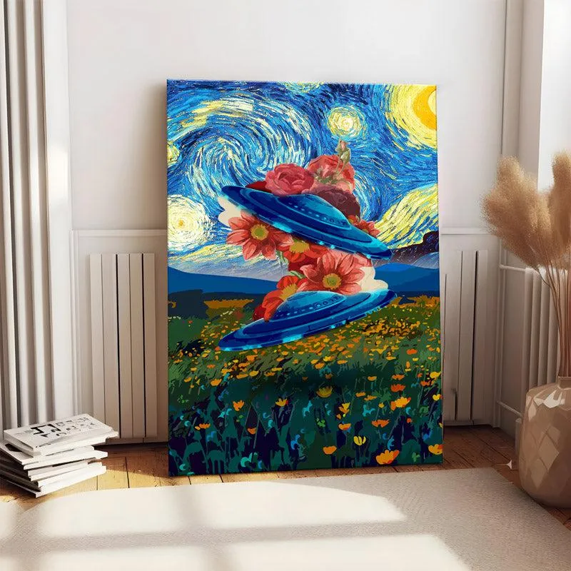 Alien Galaxy Wall Painting media 3
