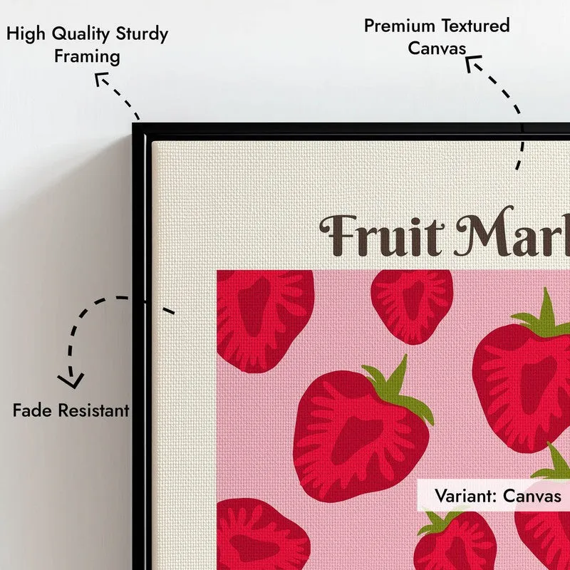 Berry Bliss Archival Canvas Wall Art - Black media 7