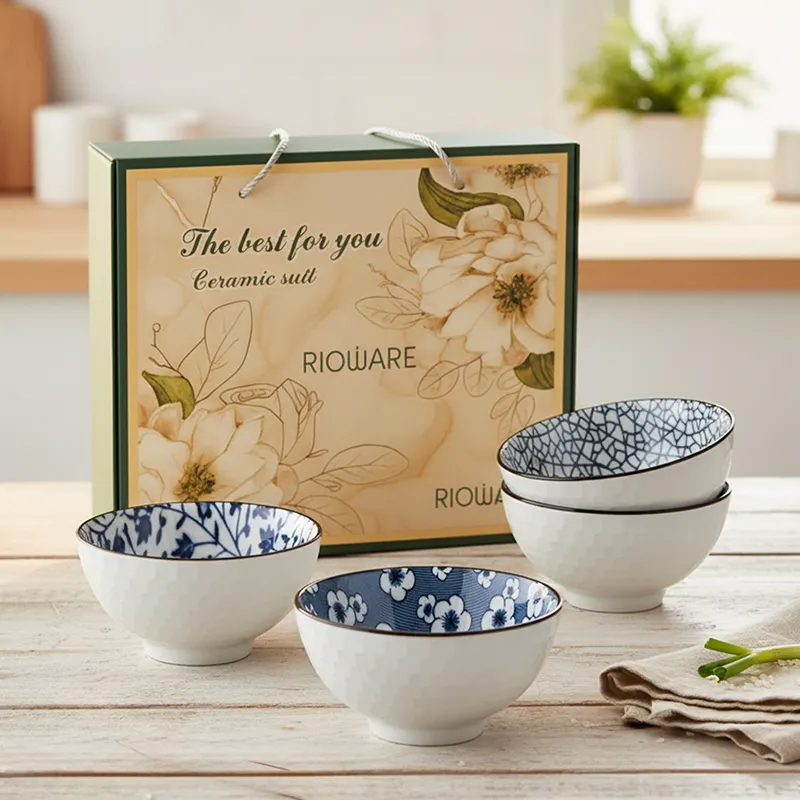 Rioware PetalPop Ceramic Snack Bowls (250 mL Each) - Set Of Four media 3