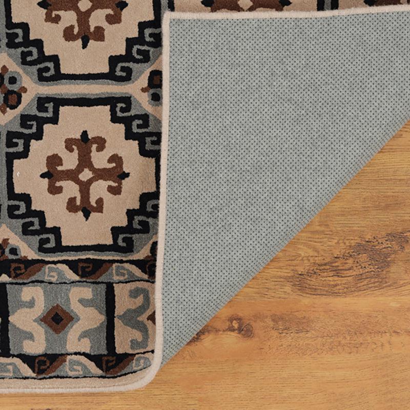Gamling Ethnic Wool & Nylon Carpet - Black media 5