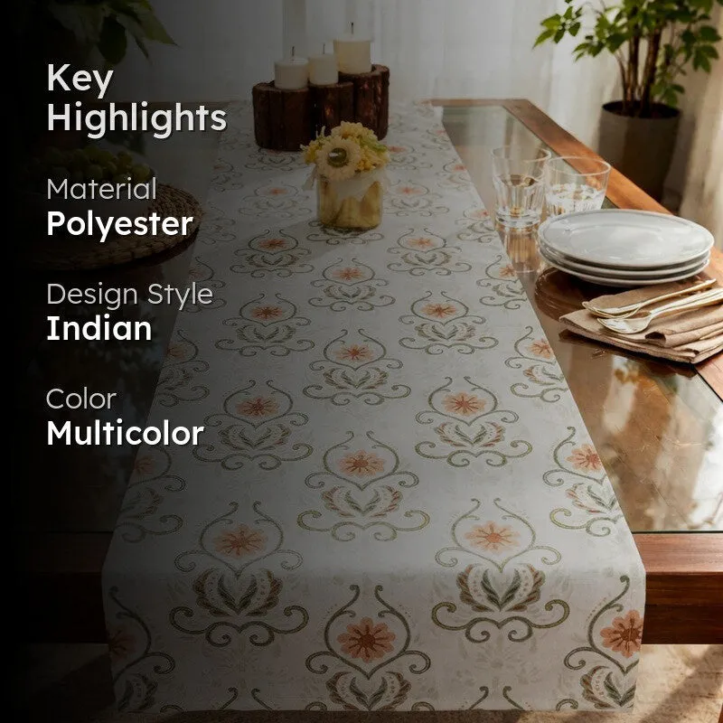 Varnika Floral Vine Table Runner media 2
