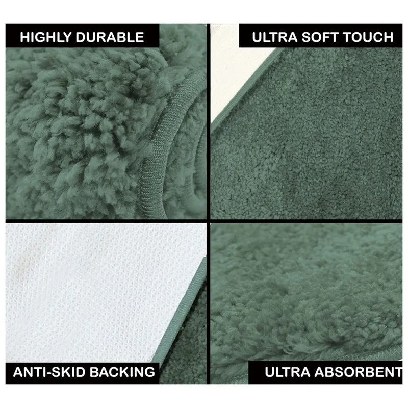 Nuo Luxe Micro Fiber Area Rug - Sage Green media 6