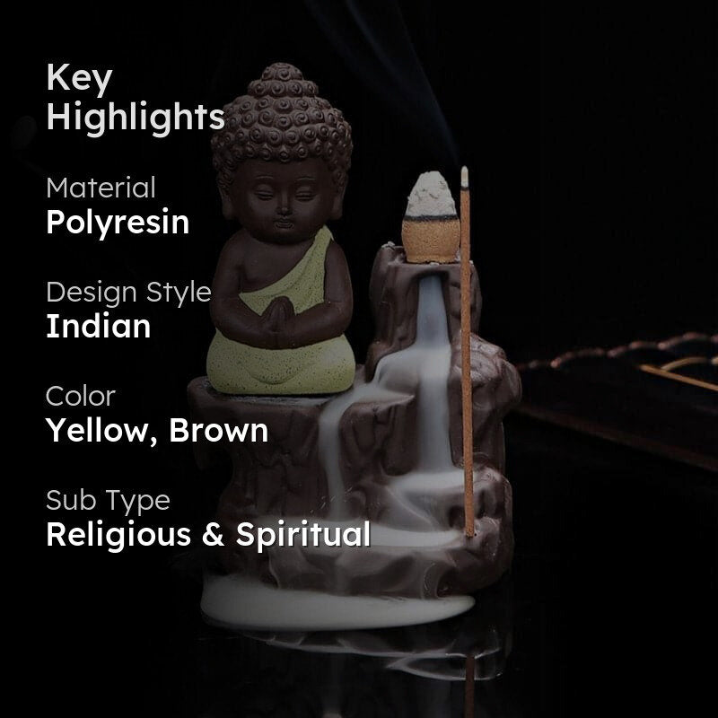 Little Budha Smoke Fountain - Yellow media 2