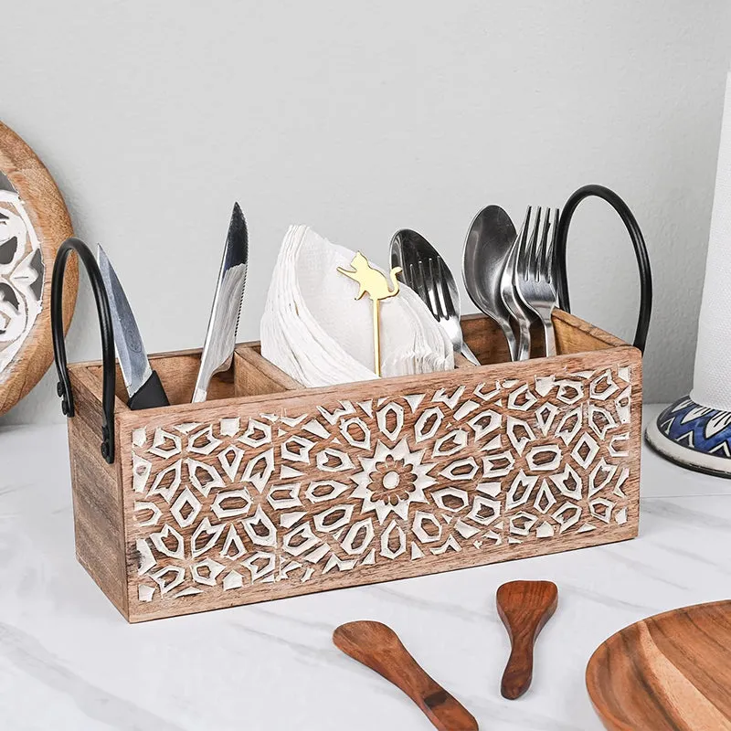 Spektra Wood Cutlery Stand media 1