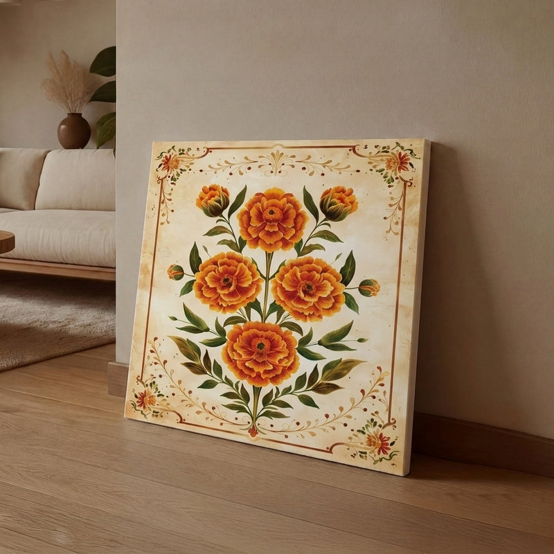Bloom Pattern Canvas Wall Art