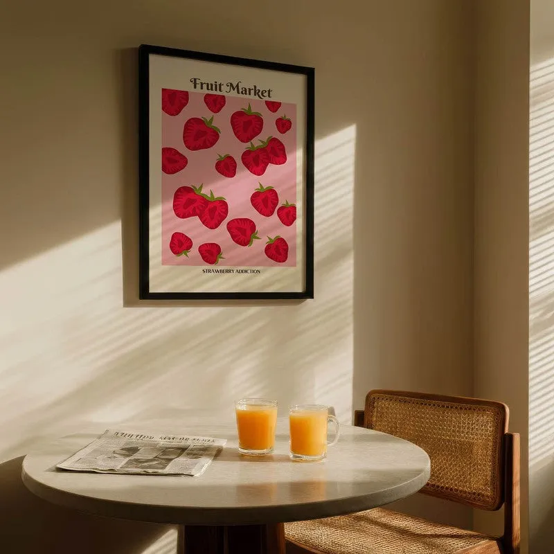 Berry Bliss Archival Canvas Wall Art - Black media 5