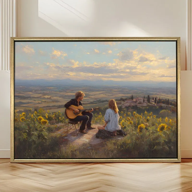 Golden Rhythm Canvas Wall Painting With Frame media 4