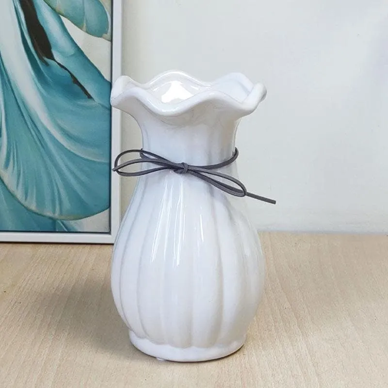 Eclectic Elegance Vase - White media 1