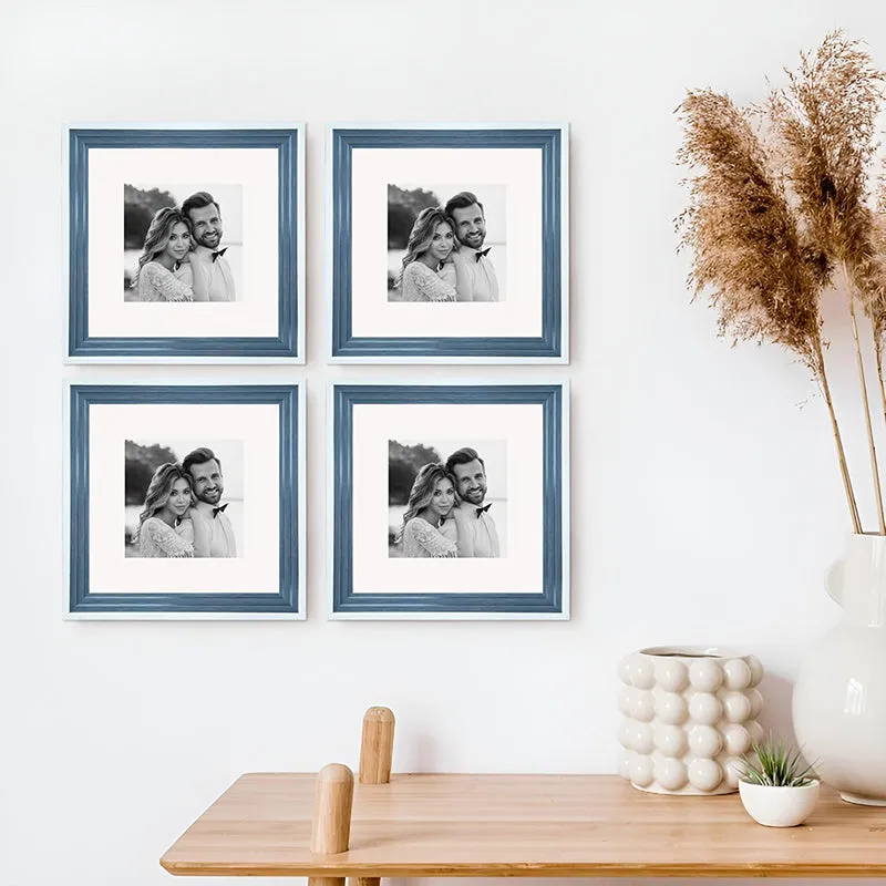 Time & Timber Lite Photo Frame (Blue) - Set Of Four media 1