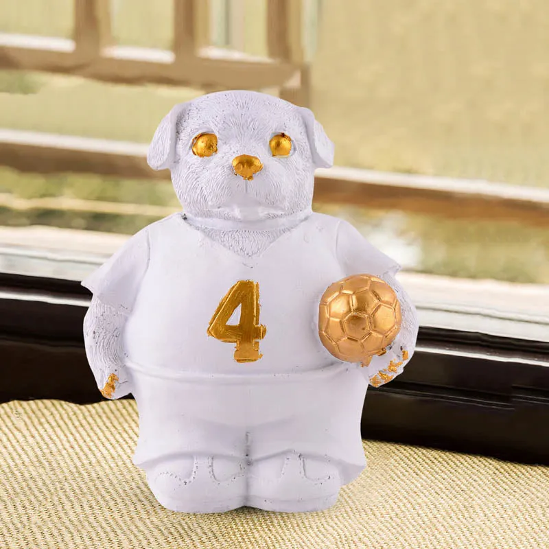K9 Kicker Painted Polyresin Showpiece - White media 1