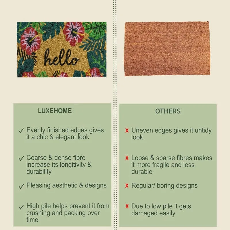 Hello Coir Door Mats - Brown media 7