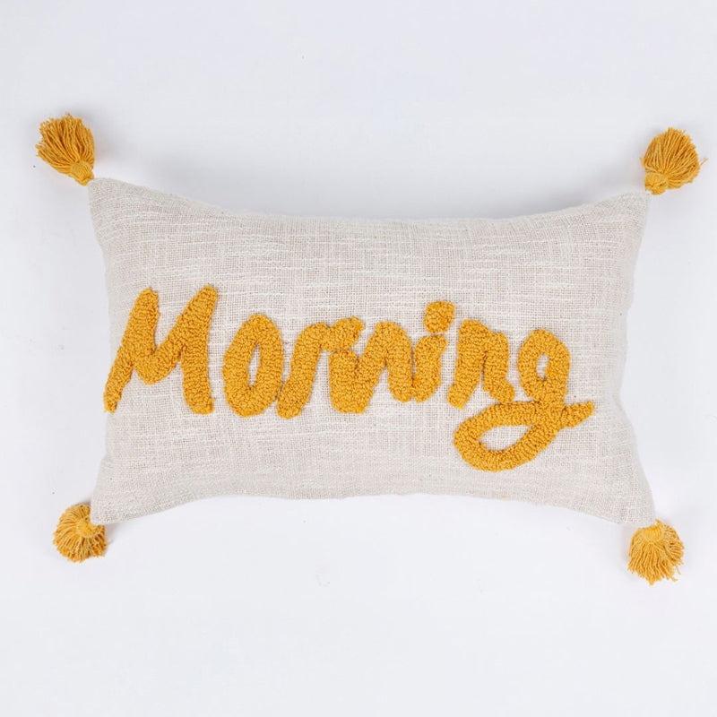 Morning Scrawl Tufted Cushion Cover Set - Set Of Two media 6
