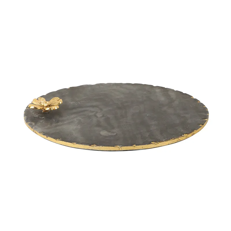 Scotia Flora Marble Platter - Black media 3