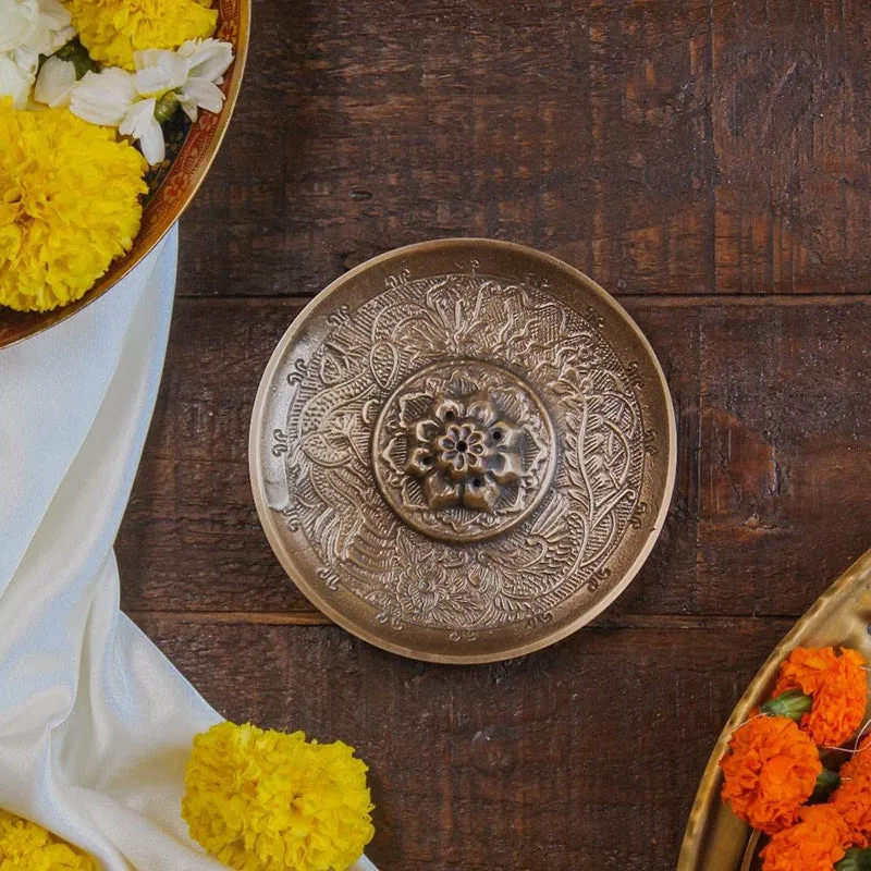 Bela Brass Incense Holder media 3