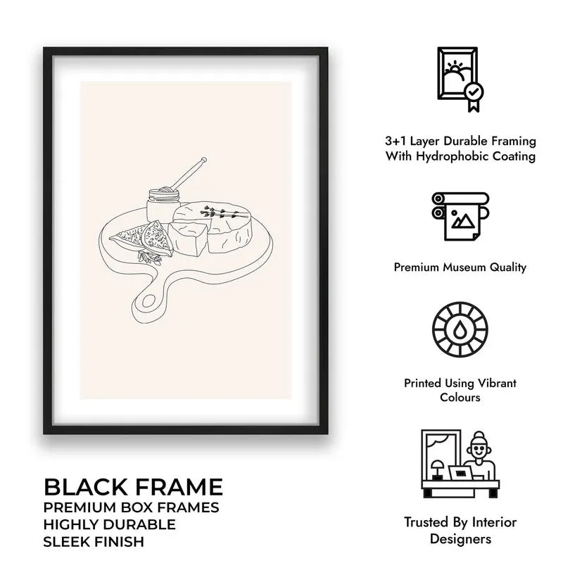Tasty Tableau Archival Canvas Wall Art - Black media 10