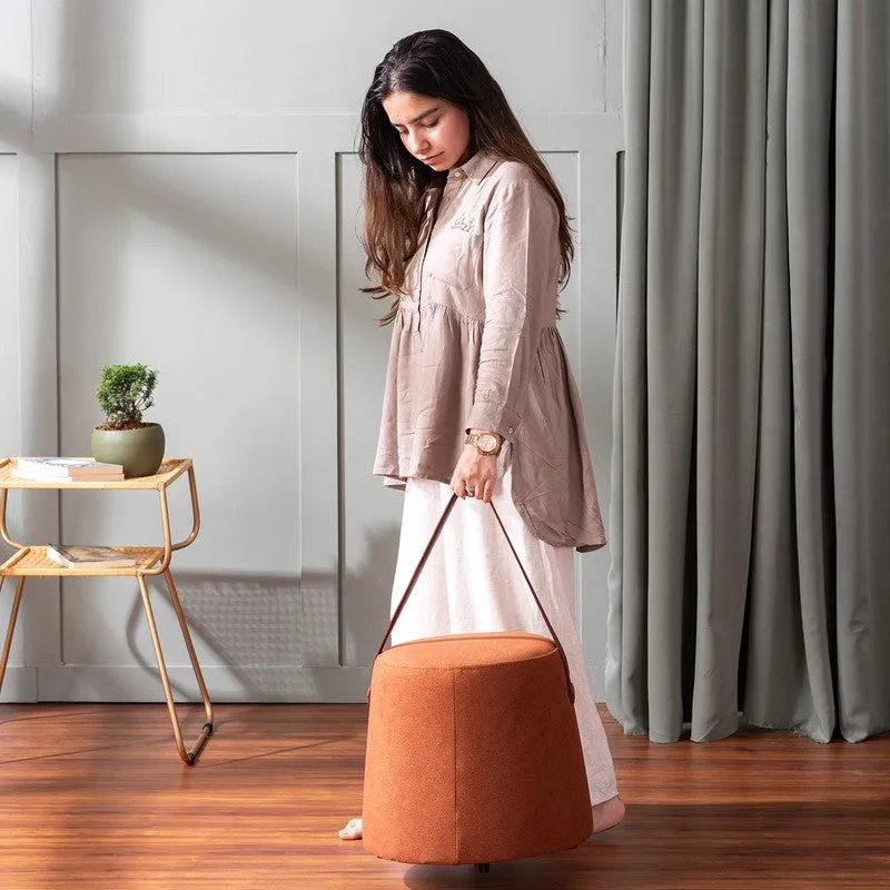 Warm Lounge Pouffe (Brown) - Set Of Two media 4