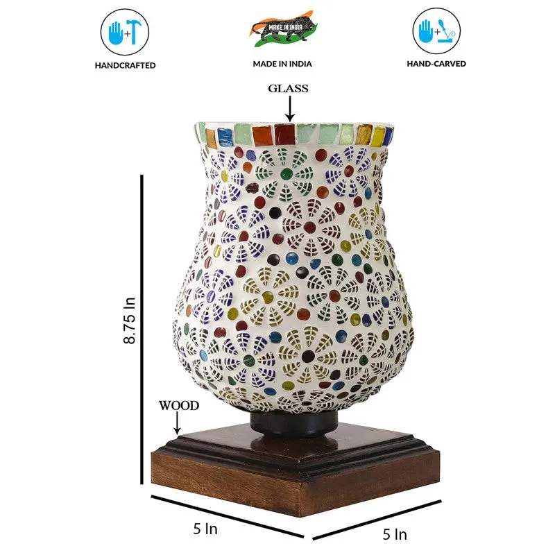 Aura Mosaic Glass Table Lamp - Multicolor media 9